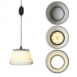 ProPlus Riippuva LED-valaisin Taitettava Silikonia Valkoinen