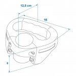ProPlus Vetokahva Tukipyörälle 48 mm
