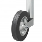 ProPlus Tukipyörä 48mm Metallivanne Kiinteällä Kumirenkaalla 200x50 mm