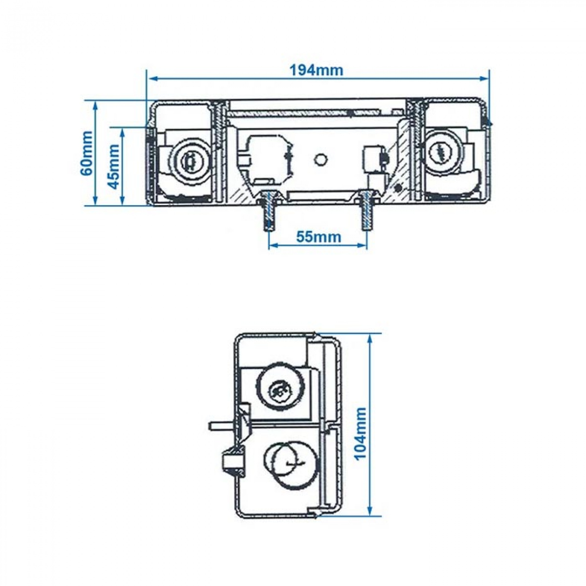 ProPlus Takavalo 5 Toiminto 194x104 mm Vasen ryhmässä Matkailuvaunu & Matkailuauto / Elektroniikka / Liikenne- & Ulkovalaistus / Takavalot @ Campmarket (78457)