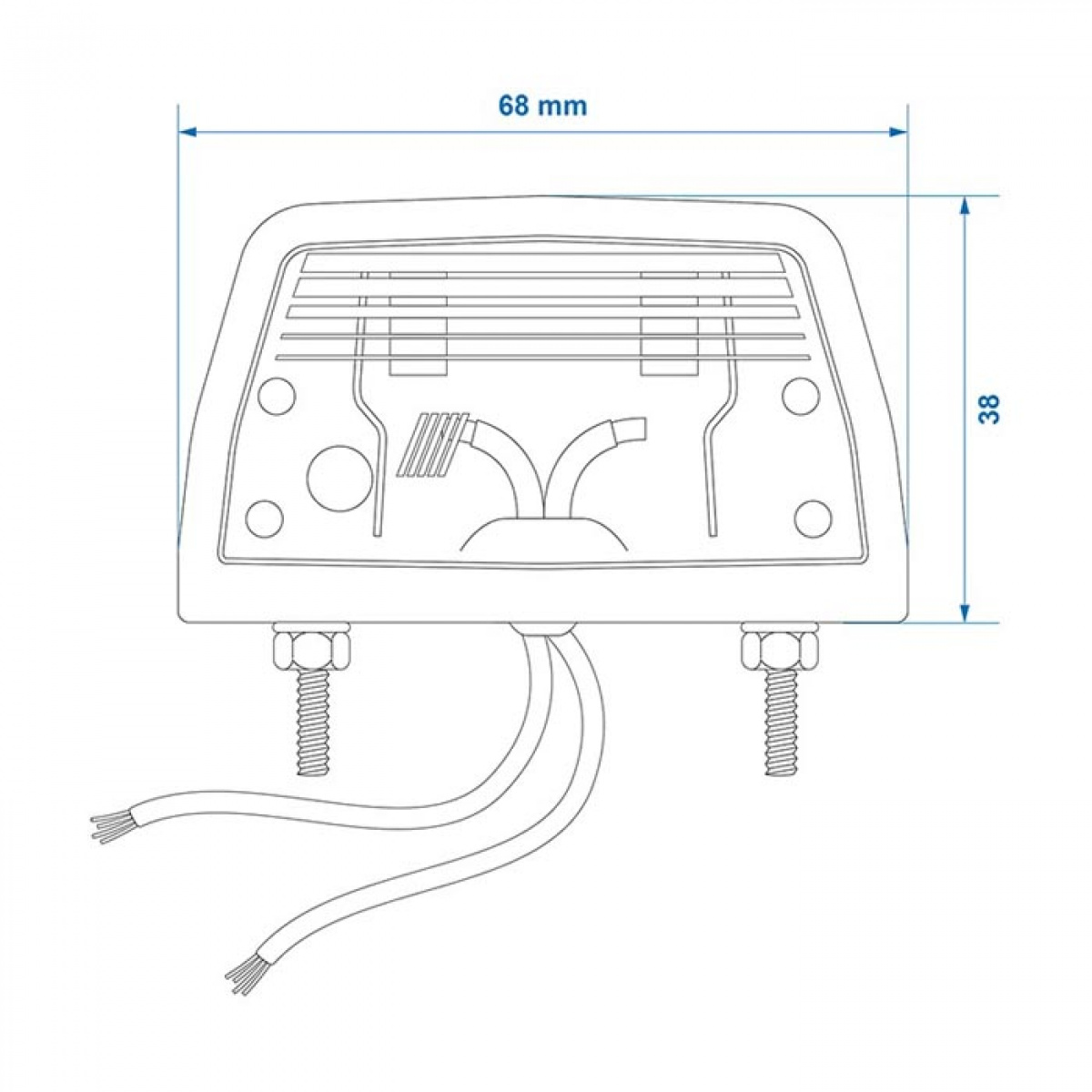 ProPlus Rekisterikilven Valaistus 68x38 mm ryhmässä Matkailuvaunu & Matkailuauto / Elektroniikka / Liikenne- & Ulkovalaistus / Rekisterikilven Valaistus @ Campmarket (78461)