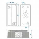 ProPlus Äärivalo 92x42 mm Punainen/valkoinen