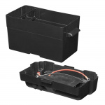ProPlus Akkukotelo 35x18x20 cm 2xUSB-liitäntä 1x 12V liitäntä - Volttimittari