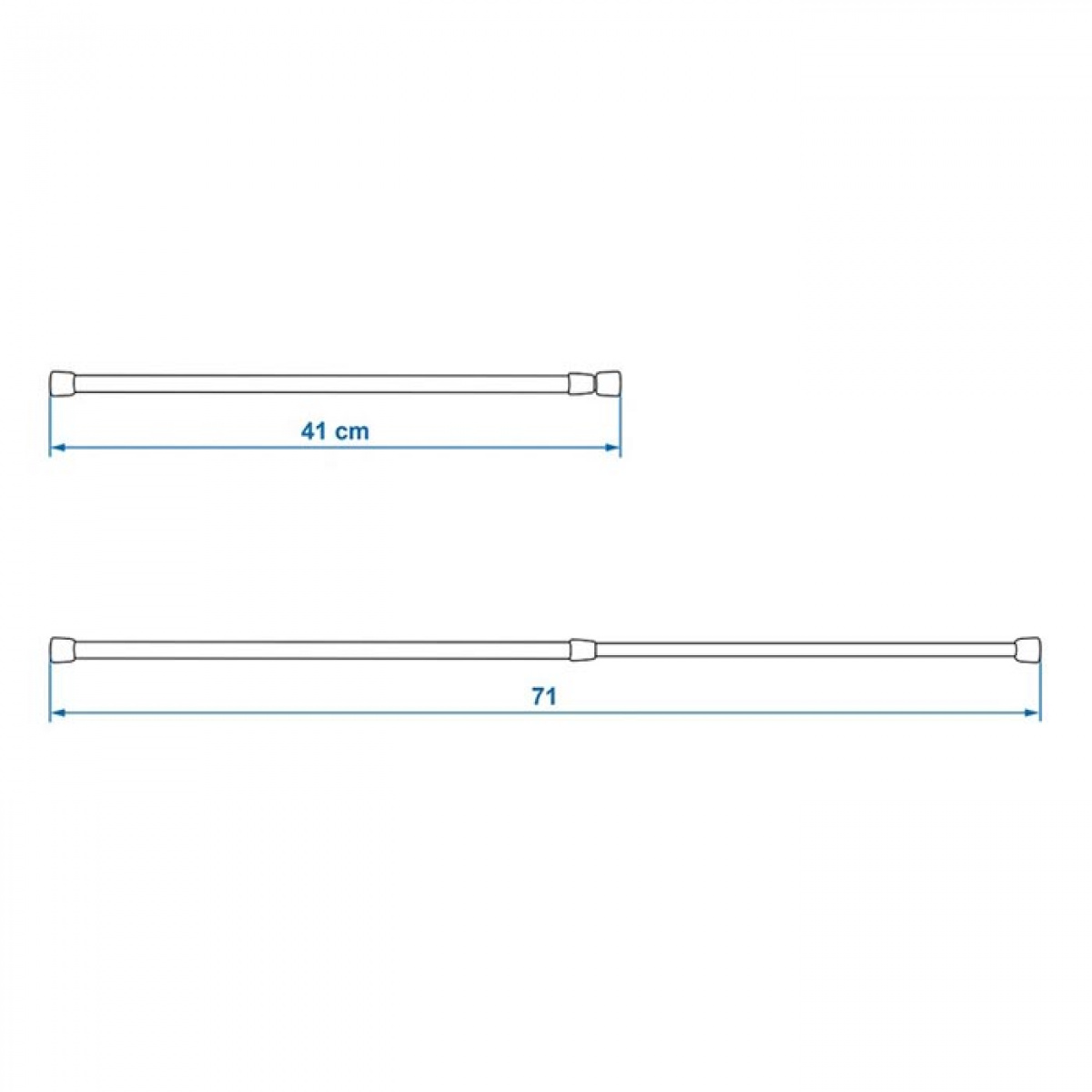 ProPlus Tukitanko Säädettävä 41-71 cm 1kpl ryhmässä Kotitalous & Keittiö / Keittiötarvikkeet / Koukut & Hyllyt @ Campmarket (78471)