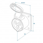 ProPlus CEE Pistorasia Lyhyt Pinta-asennettava