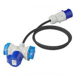 ProPlus Liitäntäkaapeli 150 cm CEE 2x230V + 1xCEE-pistorasiaan