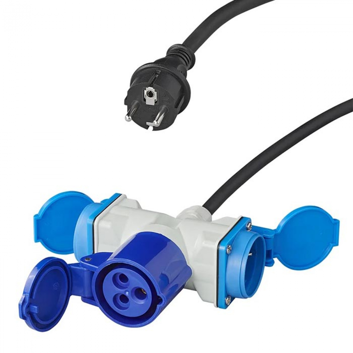 ProPlus Liitäntäkaapeli 150 cm 230V 1xCEE + 2x230V pistorasiaan ryhmässä Matkailuvaunu & Matkailuauto / Elektroniikka / Liitäntäkaapelit @ Campmarket (78485)