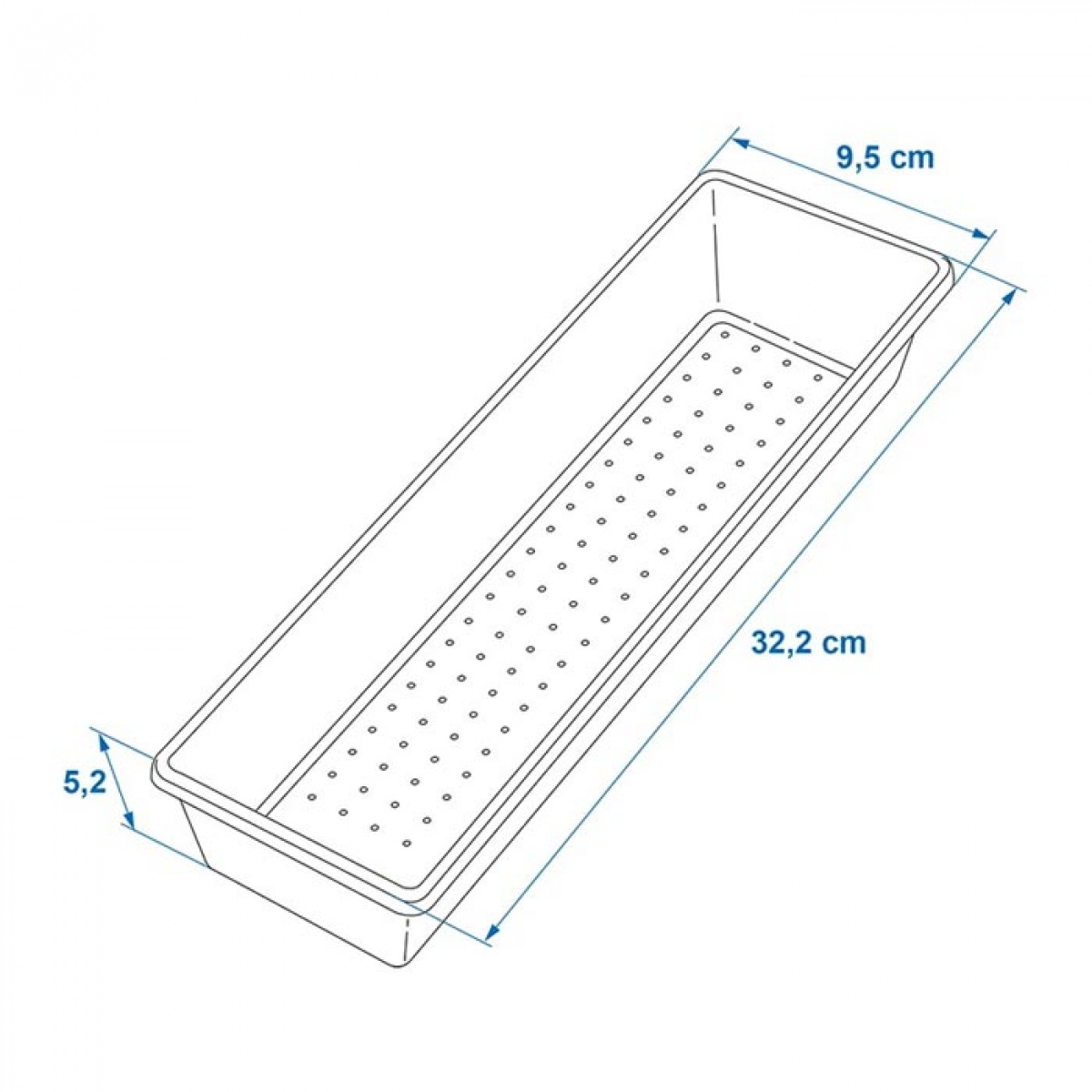 ProPlus Ruokailuvälinelaatikko 33,2 x 9,5 x 5,2 cm ryhmässä Kotitalous & Keittiö / Tarjoilu / Atrimien Säilytys @ Campmarket (78513)