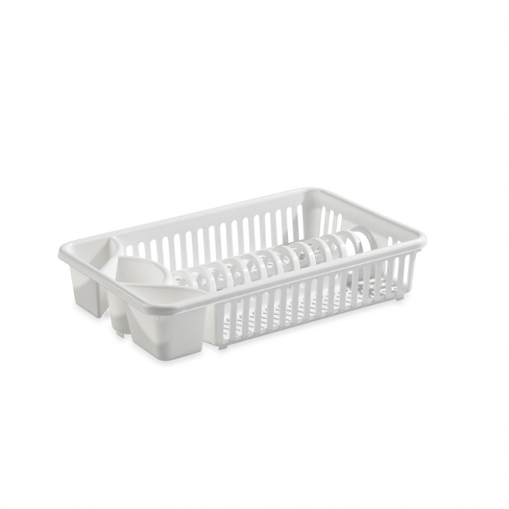 Astiateline Pieni Valkoinen ryhmässä Kotitalous & Keittiö / Pesu, Siivous & Tiskaus / Astiatelineet @ Campmarket (79027)