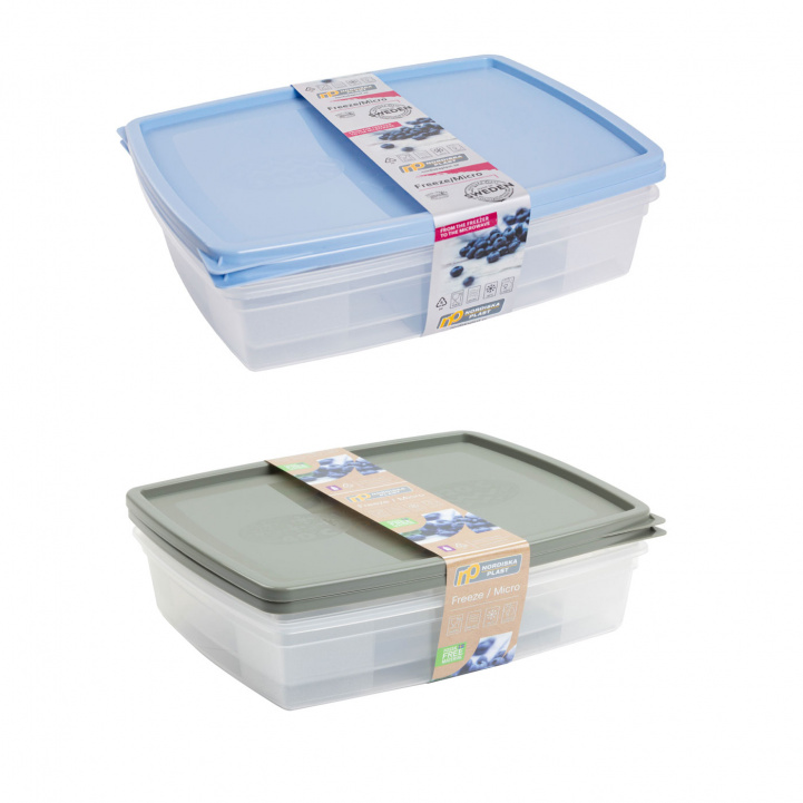 Pakastin/Mikro 1,5L 2kpl ryhmässä Kotitalous & Keittiö / Keittiötarvikkeet / Ruokasäilytys @ Campmarket (79044)