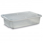 Säilytyslaatikko Pyörillä 55L Kirkas