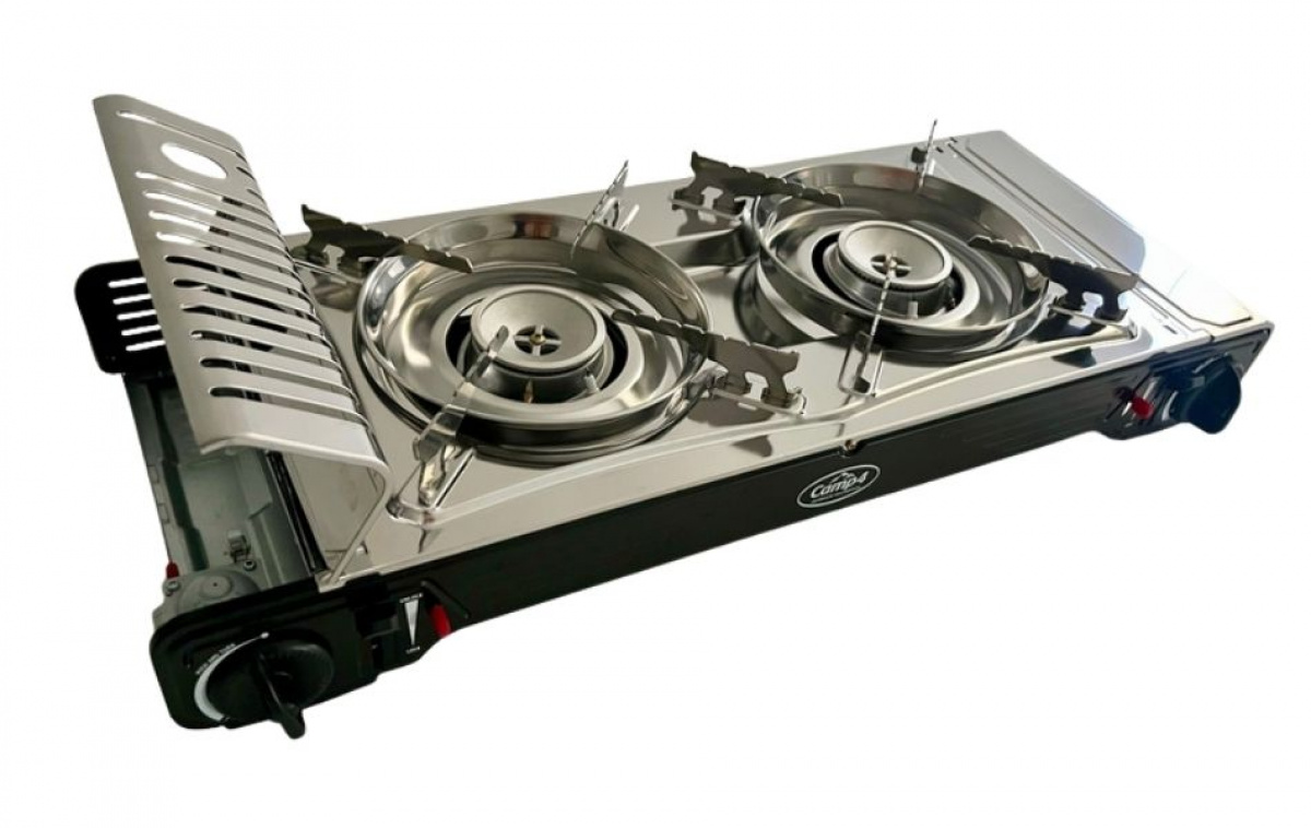 Camp4 Kaasuliesi Gourmet Double ryhmässä Kotitalous & Keittiö / Keittiölaitteet / Kaasuliedet @ Campmarket (79209)