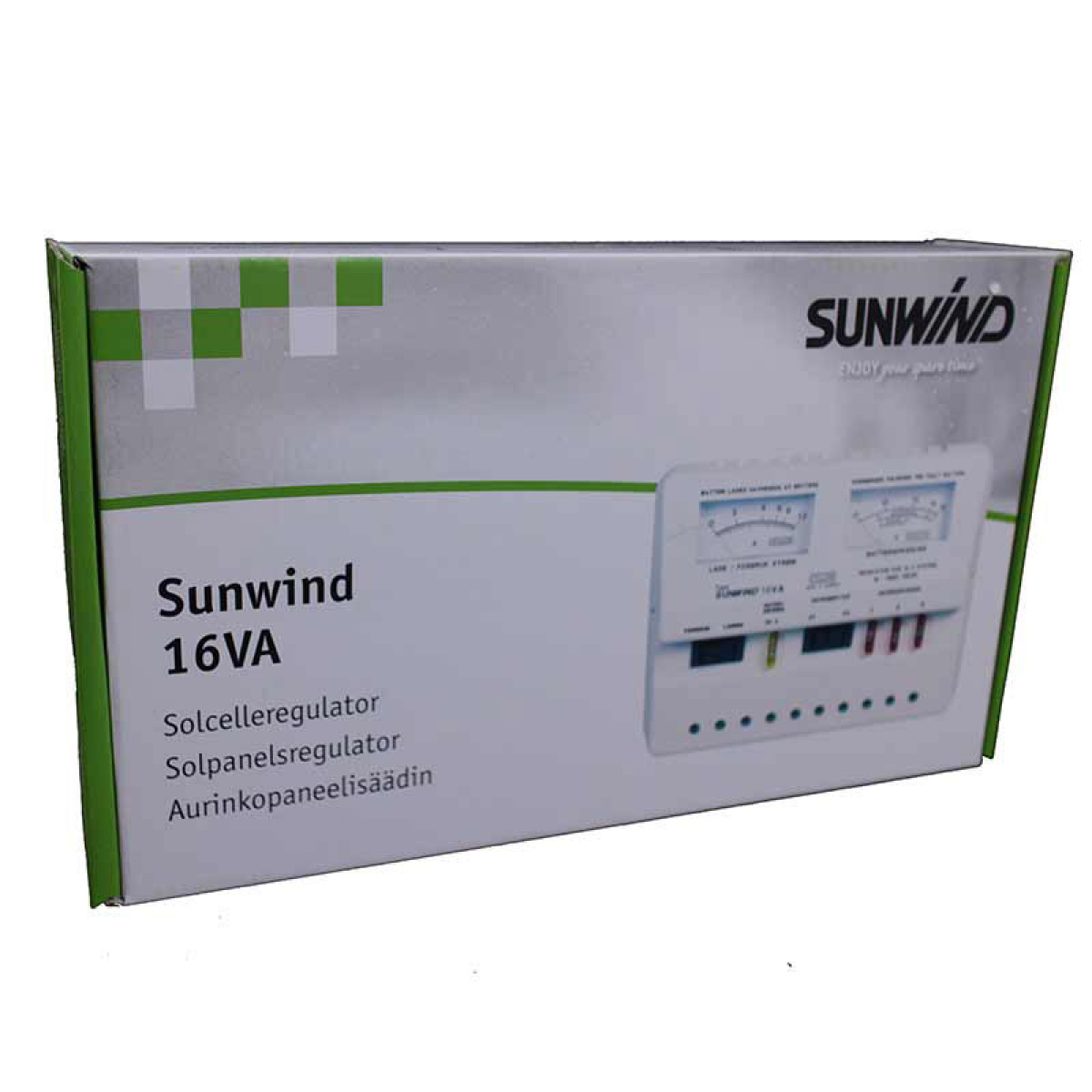 Sunwind Aurinkopaneelinsäädin Sunwind 16VA ryhmässä Matkailuvaunu & Matkailuauto / Elektroniikka / Aurinkopaneelit / Aurinkopaneelisäätimet / PWM @ Campmarket (79391)