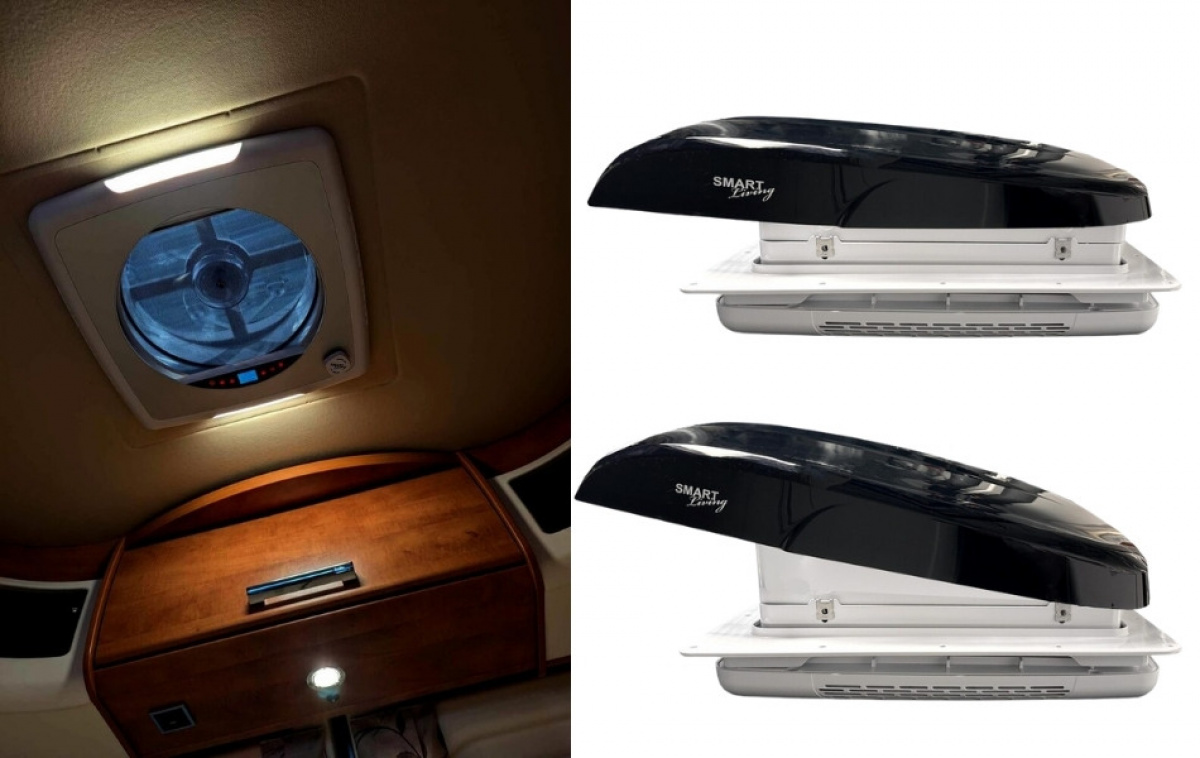 Smart Living Kattotuuletin 40x40 ryhmässä Matkailuvaunu & Matkailuauto / Koriosat / Kattoluukut / Kattoluukut 40*40cm @ Campmarket (79683)