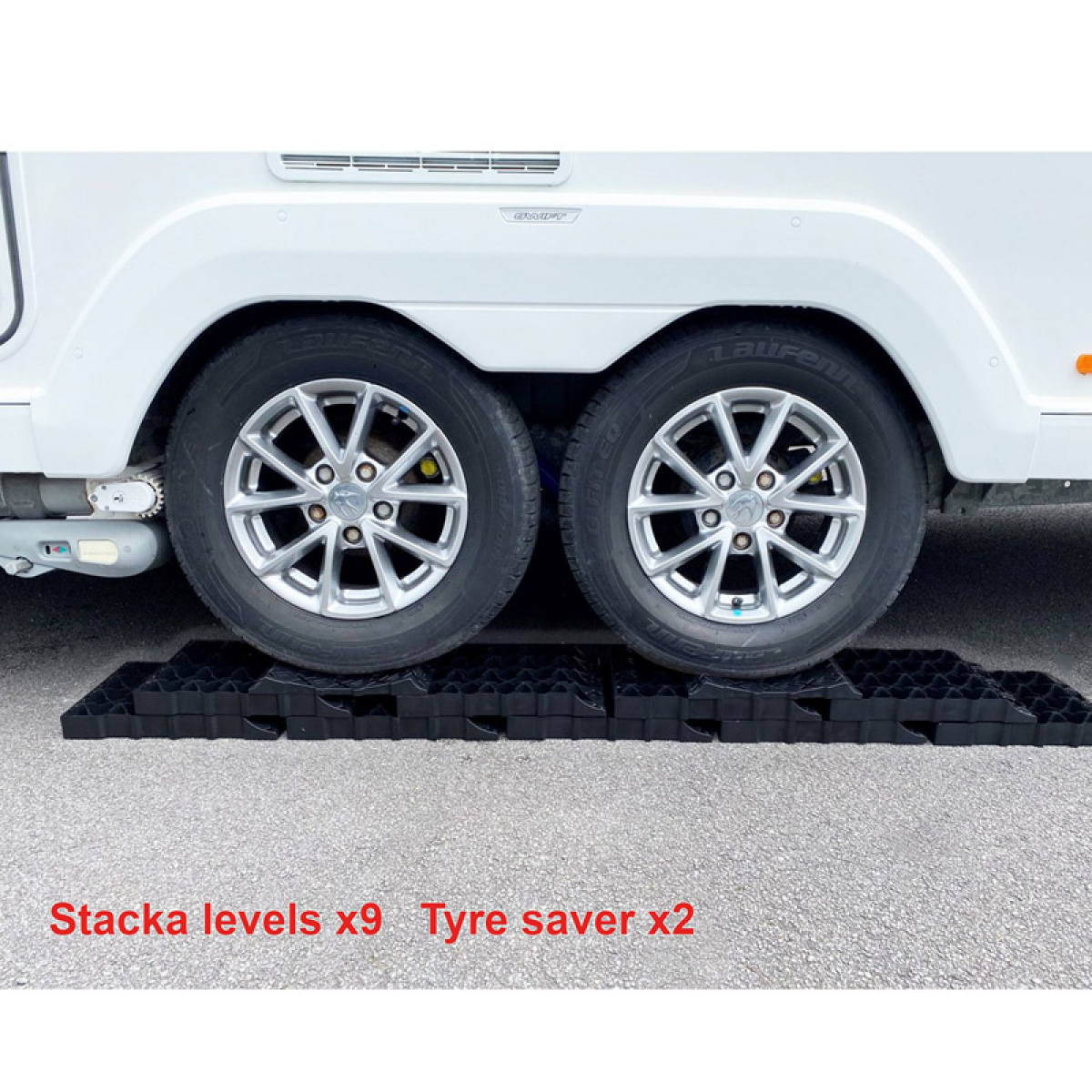 Milenco Ajokiila Stacka Level 9 Twin ryhmässä Matkailuvaunu & Matkailuauto / Koriosat / Ajokiilat @ Campmarket (79714)