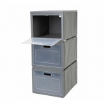 Säilytyslaatikko Kokoontaitettava 3-osainen