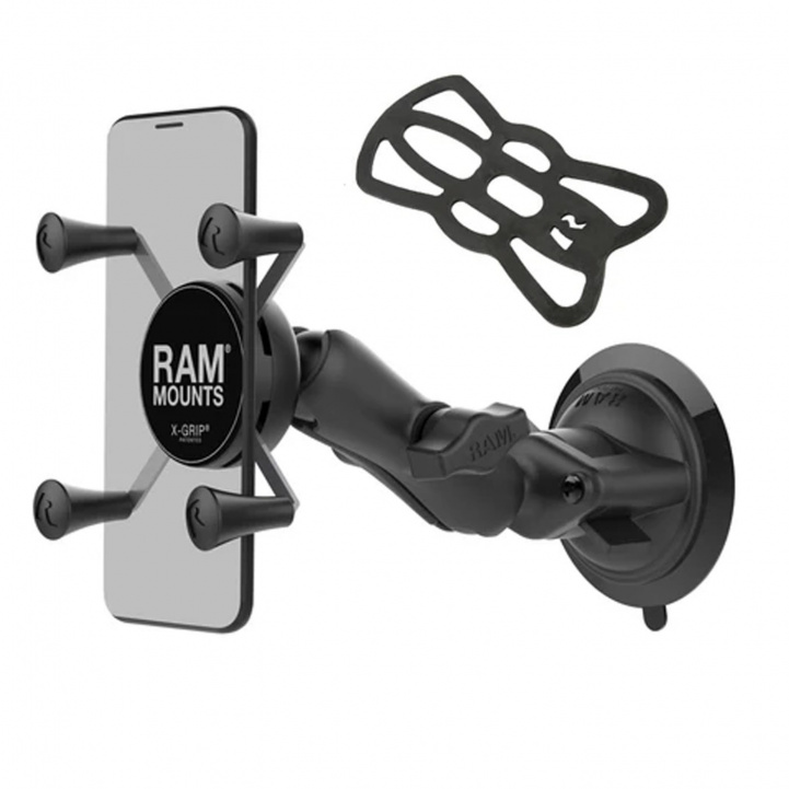 RAM Mounts X-Grip Puhelinteline Imukupilla Medium ryhmässä Muut Tuotteet / Tarvikkeet Puhelimeen & Tablettiin @ Campmarket (80215)