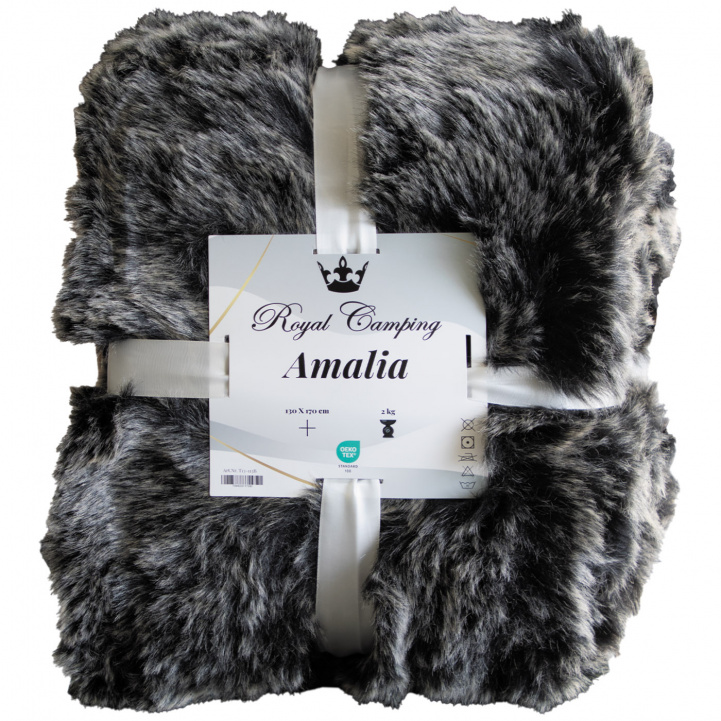 Royal Camping Peite Amalia Harmaa 130x170 cm ryhmässä Koti & Sisustus / Tekstiilit / Peitot & Filtit @ Campmarket (80249)