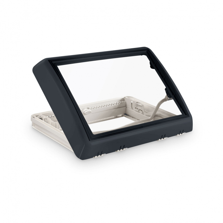 Dometic Kattoluukku Midi-Heki FL 70x50 Harmaa Kahvalla ryhmässä Matkailuvaunu & Matkailuauto / Koriosat / Kattoluukut / Kattoluukut Suuremmat Kuin 50*50cm @ Campmarket (80451)