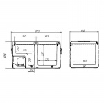 Smart Living Kompressori Kylmälaatikko Cool 75L Ilman Akkua