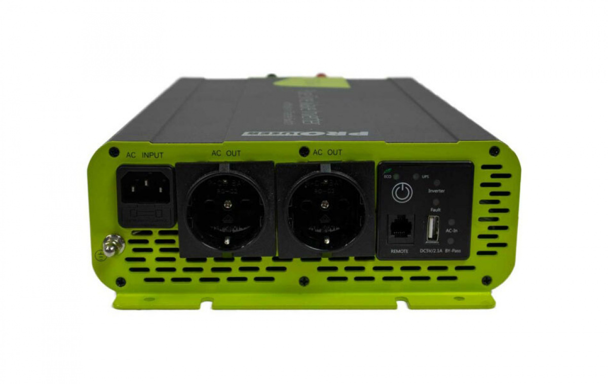 Pro-User Inverteri 1500W PS1500TX ryhmässä Matkailuvaunu & Matkailuauto / Elektroniikka / Akut & Muuntimet / Invertteri & Muunnin @ Campmarket (80605)