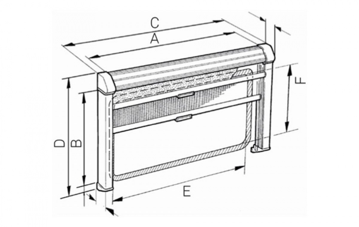 Dometic Seitz Rullaverhokasetti Rastrollo 3000 Helmenvalkoinen ryhmässä Matkailuvaunu & Matkailuauto / Tekstiilimatot & Päälliset / Pimennysverhot @ Campmarket (80633)