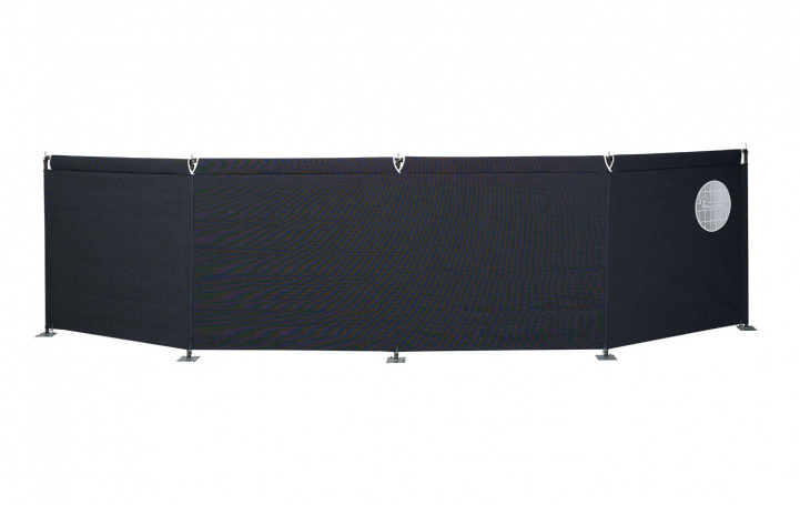 Isabella Tuulisuoja Harmaa 4-osainen 460x110 cm ryhmässä Etuteltat & Markiisit / Tuulensuojat @ Campmarket (80772)