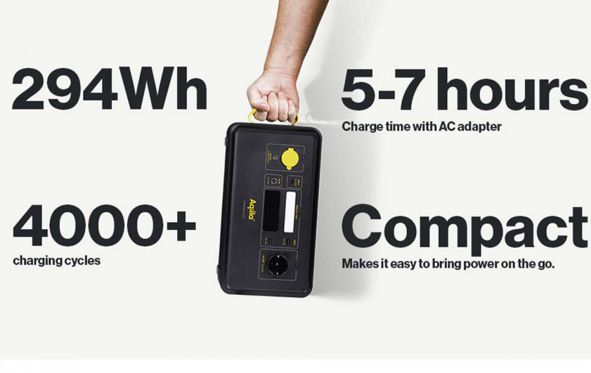 Aqiila Powerbird S-300 ryhmässä Matkailuvaunu & Matkailuauto / Elektroniikka / Akut & Muuntimet / Akut @ Campmarket (80795)