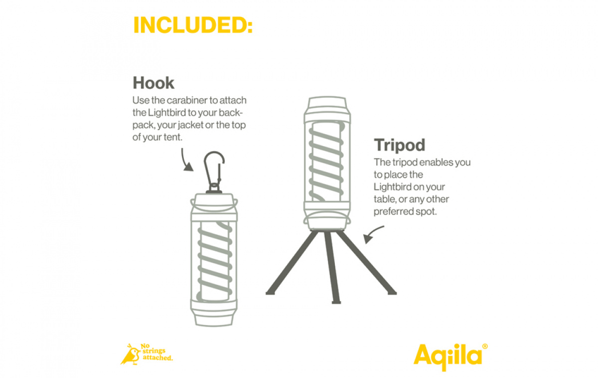 Aqiila Lightbird G1 Lamppu Ja Taskulamppu ryhmässä Koti & Sisustus / Valaistus & Lyhdyt @ Campmarket (80799)