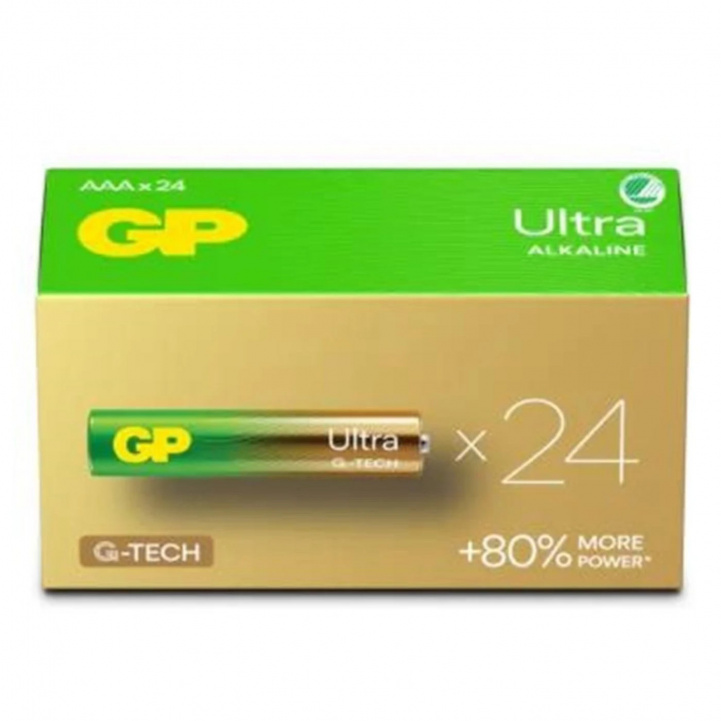 Patteri GP Ultra Alkaline AAA 24-kpl ryhmässä Matkailuvaunu & Matkailuauto / Elektroniikka / Akut & Muuntimet / Akut @ Campmarket (80801)