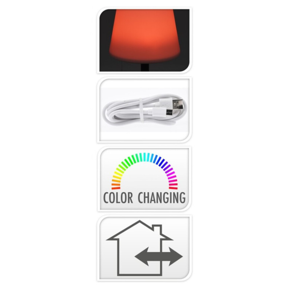 Pöytävalaistus Värinvaihto ryhmässä Koti & Sisustus / Valaistus & Lyhdyt @ Campmarket (80914)