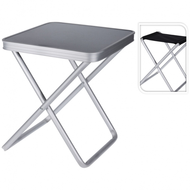 Taitettava Jakkara Pöytälevyllä ryhmässä Retkeilykalusteet / Tuolit / Taitettavat Tuolit @ Campmarket (80917)
