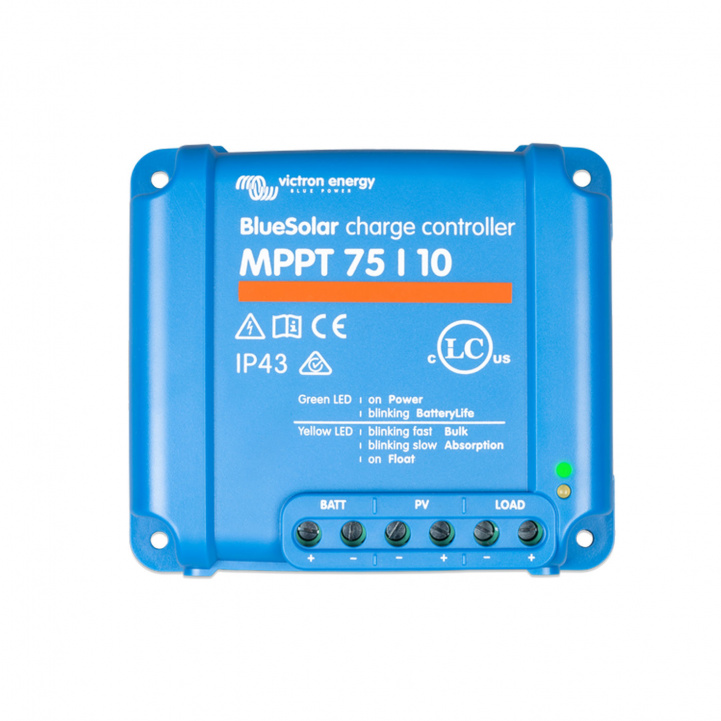 Victron Aurinkosäätimet BlueSolar MPPT 75/10 ryhmässä Matkailuvaunu & Matkailuauto / Elektroniikka / Aurinkopaneelit / Aurinkopaneelisäätimet / MPPT @ Campmarket (81218)