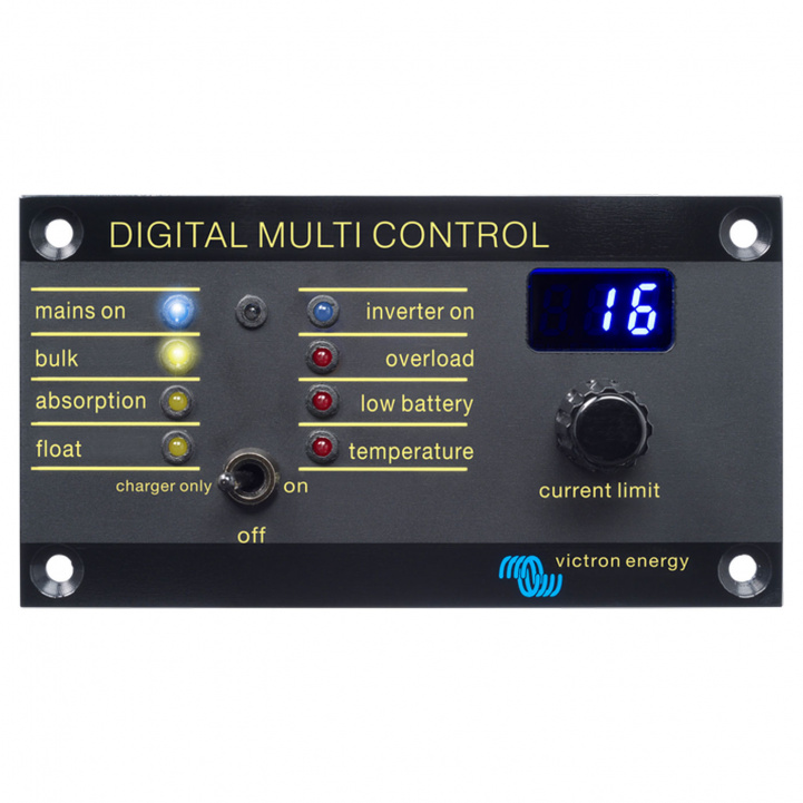Victron Digital Multi Control 200/200A ryhmässä Matkailuvaunu & Matkailuauto / Elektroniikka / Akut & Muuntimet / Invertteri & Muunnin / Lisävarusteet invertterille @ Campmarket (81332)