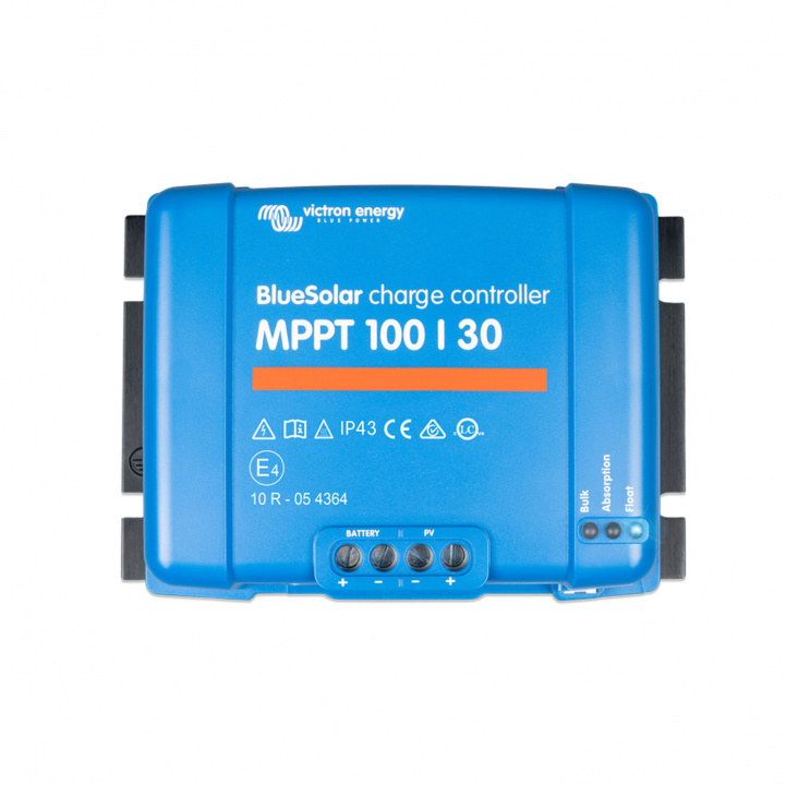 Victron Aurinkosäädin BlueSolar MPPT 100/30 ryhmässä Matkailuvaunu & Matkailuauto / Elektroniikka / Aurinkopaneelit / Aurinkopaneelisäätimet / MPPT @ Campmarket (81340)
