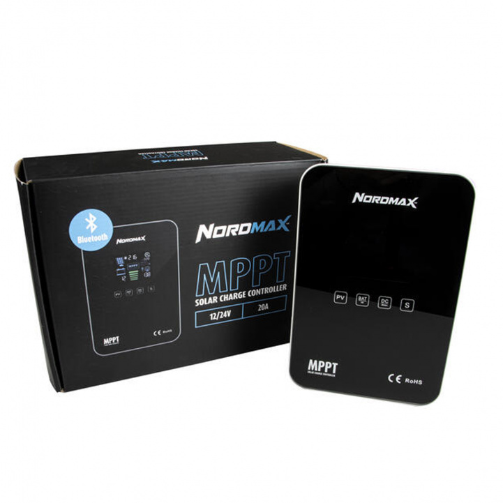 Nordmax Aurinkopaneelin Säädin 20A MPPT ryhmässä Matkailuvaunu & Matkailuauto / Elektroniikka / Aurinkopaneelit / Aurinkopaneelisäätimet / MPPT @ Campmarket (81466)