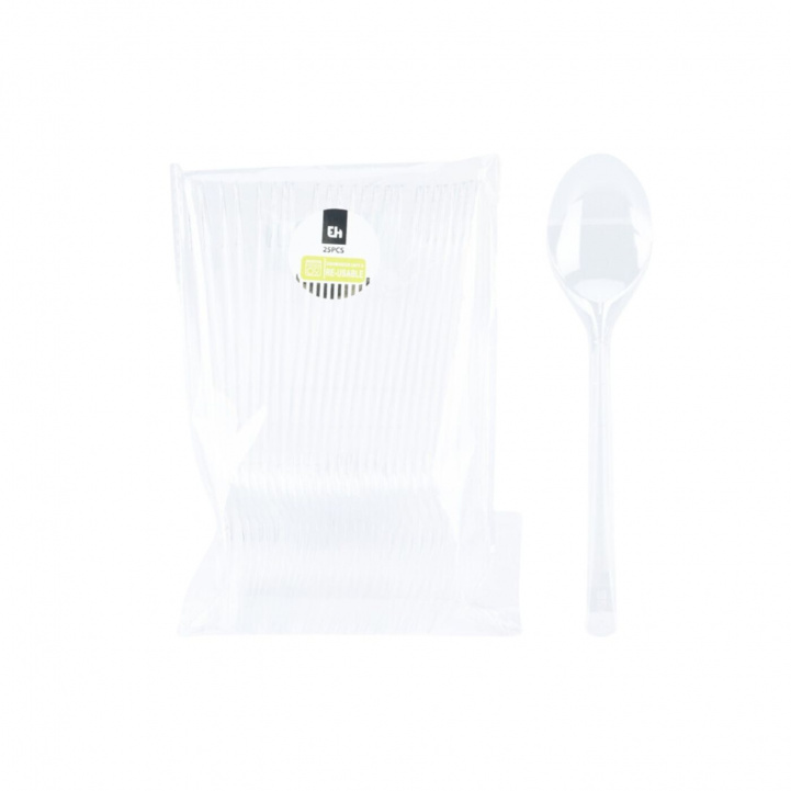 Muovilusikat 25 kpl ryhmässä Kotitalous & Keittiö / Tarjoilu / Kertakäyttö Tuotteet @ Campmarket (81881)