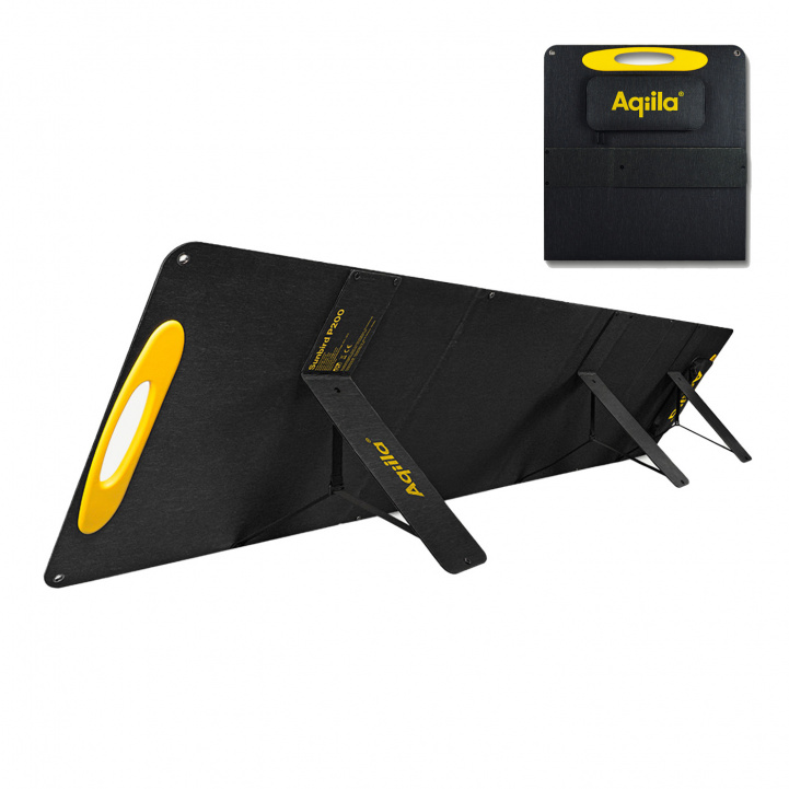 Aqiila Sunbird P200 aurinkopaneeli, kannettava ryhmässä Matkailuvaunu & Matkailuauto / Elektroniikka / Aurinkopaneelit @ Campmarket (82316)