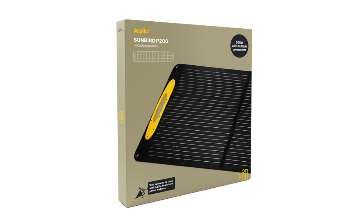 Aqiila 200W aurinkopaneeli, kannettava ryhmässä Matkailuvaunu & Matkailuauto / Elektroniikka / Aurinkopaneelit @ Campmarket (82316)