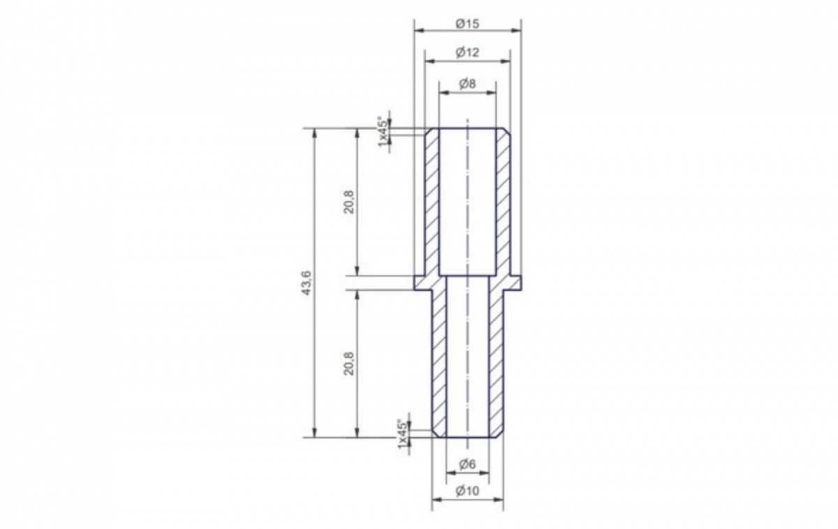 Suora Adapteri 10-12 mm ryhmässä Vesi & Sanitaatio / Vesi / Vesiliitännät yms. / Liitokset @ Campmarket (82551)