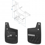 Roiskesuoja eteen Fiat Ducato 2006–2014, 2 kpl