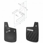 Roiskesuoja Taakse Fiat Ducato 2006–2014, 2 kpl