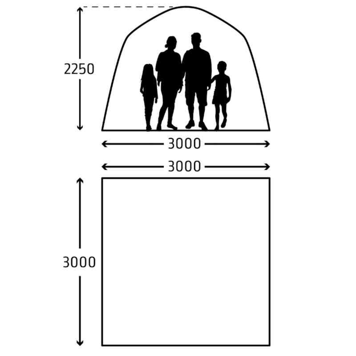 Kampa Air Shelter 300 ryhmässä Etuteltat & Markiisit / Muut Teltat @ Campmarket (82879)