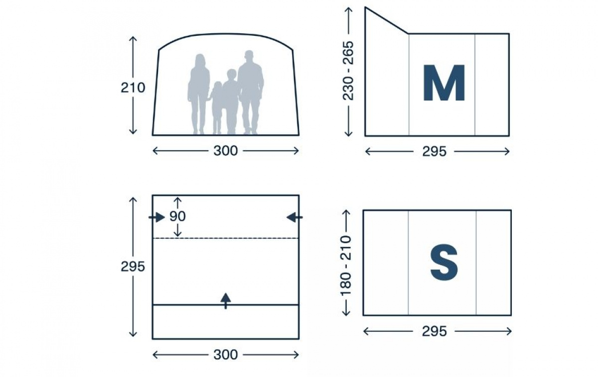 Kampa Traverse DA ryhmässä Matkailuvaunu & Matkailuauto / Pakettiautot & Retkeilyautot / Teltat Van / Runkoteltat @ Campmarket (82905)