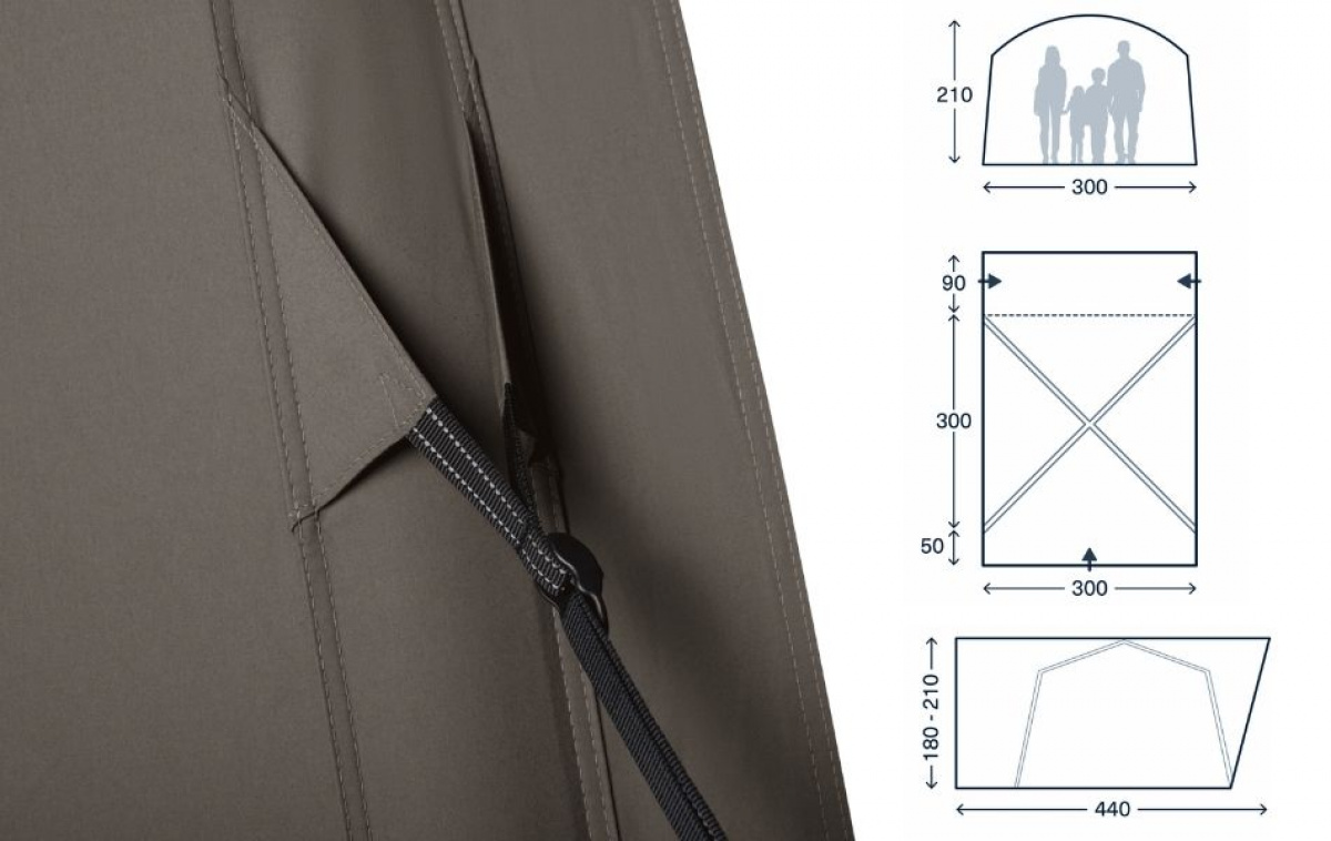 Kampa Roam Air TC DA Low ryhmässä Matkailuvaunu & Matkailuauto / Pakettiautot & Retkeilyautot / Teltat Van / Ilmateltat @ Campmarket (82907)