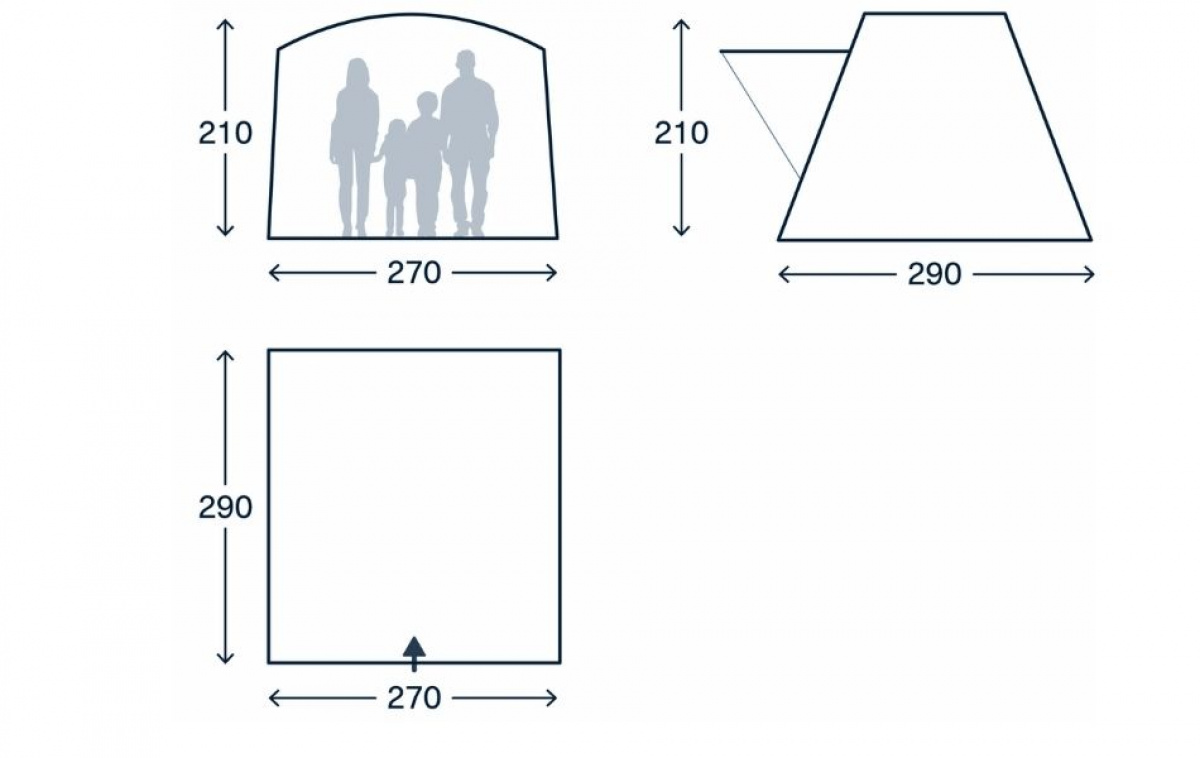 Kampa Tailnest DA ryhmässä Etuteltat & Markiisit / Muut Teltat @ Campmarket (82909)