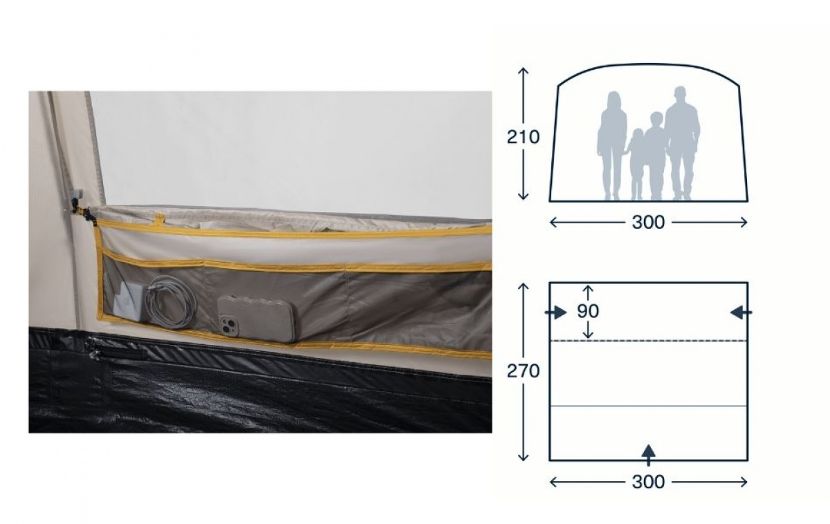 Kampa Waypoint DA ryhmässä Matkailuvaunu & Matkailuauto / Pakettiautot & Retkeilyautot / Teltat Van / Runkoteltat @ Campmarket (82912)