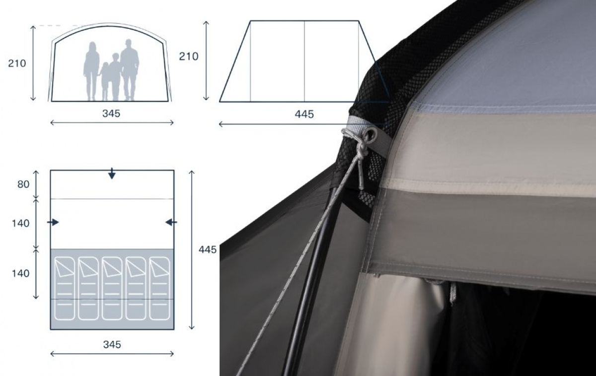 Kampa Sandwood 05 ryhmässä Outdoor / Retkeily Teltat @ Campmarket (82926)