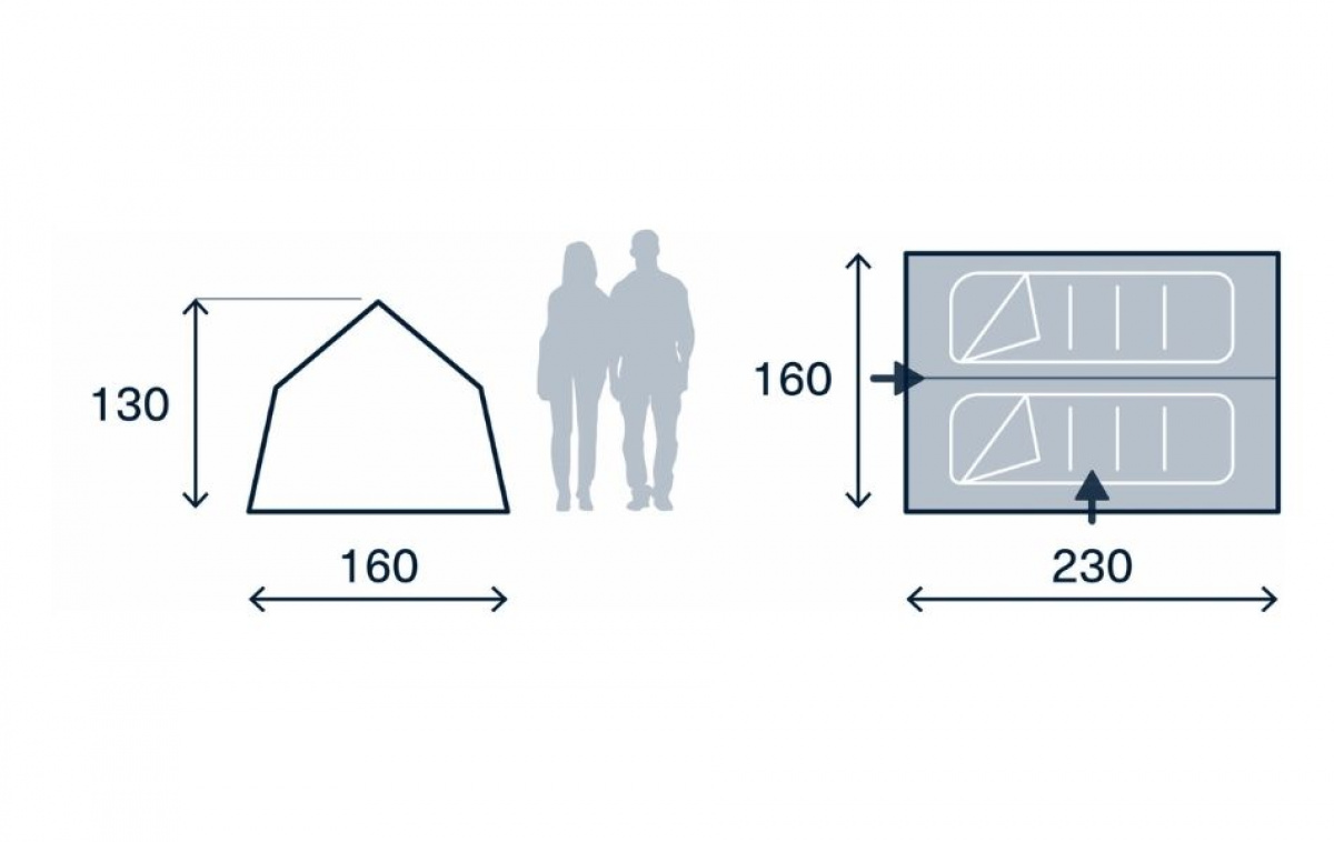 Kampa Stargazer 02 ryhmässä Outdoor / Retkeily Teltat @ Campmarket (82927)