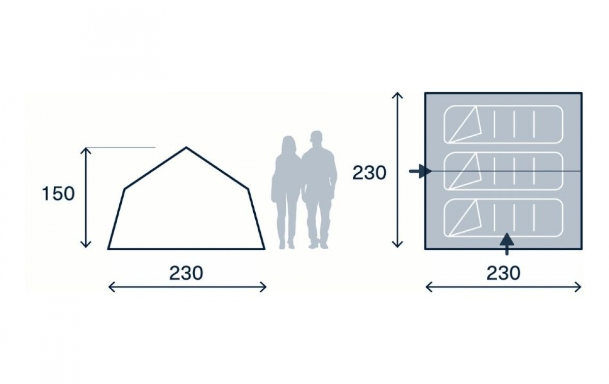 Kampa Stargazer 03 ryhmässä Outdoor / Retkeily Teltat @ Campmarket (82928)